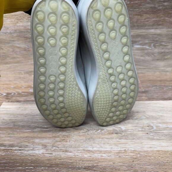 Ecco Soft 7 Monochromatic Light Gray Leather Sneakers Women's Size EU 40 - Picture 4 of 6